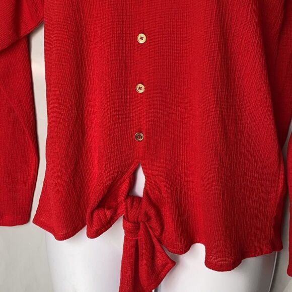 Michael Kors ladies red blouse size XS NEW - Picture 5 of 10
